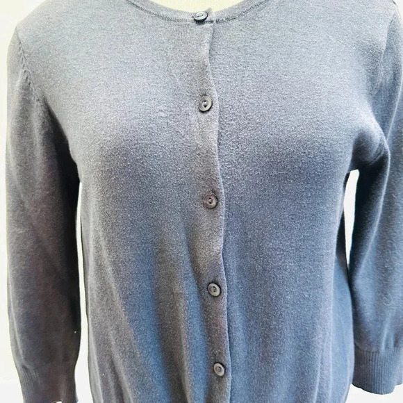 ABOUND Women 3/4 Sleeve Open Front Blue Cardigan Blue Sweater Size Extra Large - Picture 5 of 14